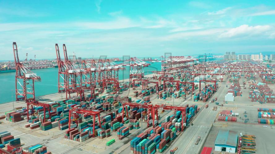 【原创4k】货运集装箱港口航拍_3840x2160_高清视频