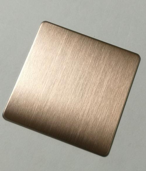 拉丝古铜不锈钢板-发纹古铜色装饰板上海仿古铜装饰板