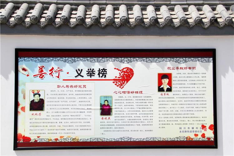 社区善行义举榜.图片来源:陕西文明网