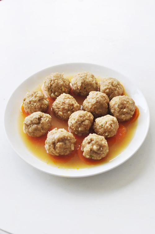 清蒸山药肉丸