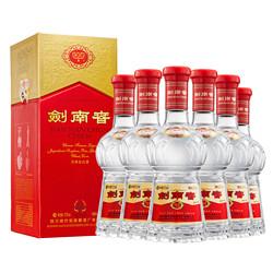 剑南春水晶剑52度浓香型白酒375ml6瓶