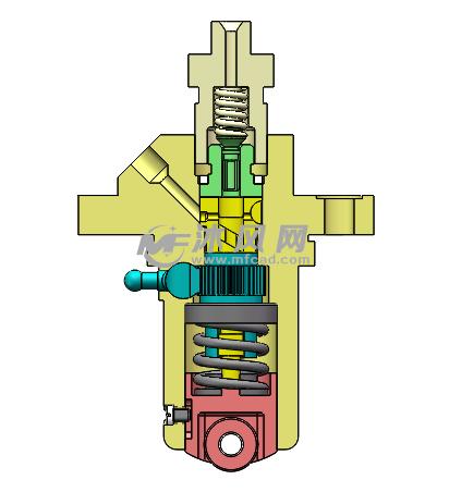 单缸柴油机喷油泵三维建模