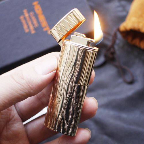 百诚正品烟斗专用打火机 高档充气打火机 创意侧滑砂轮超薄精品