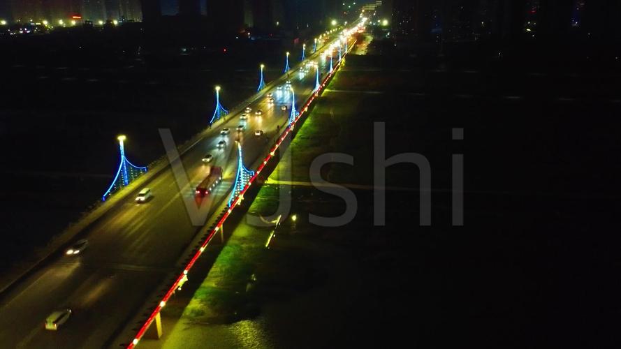 航拍中国 视点咸阳 咸阳三号桥 咸阳夜景