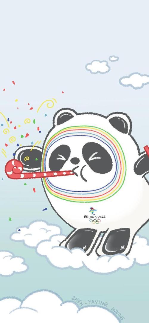 手机壁纸冰墩墩