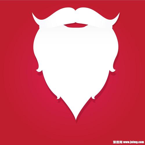 卡通圣诞老人胡须