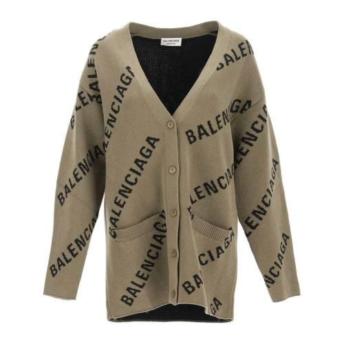 balenciaga毛衣,balenciaga卫衣 balenciaga/巴黎世家【21秋冬新款】女士棕色棉质混纺羊毛经典字母