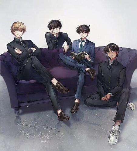 名侦探柯南:画师笔下的新一基德等男团角色,会有怎样