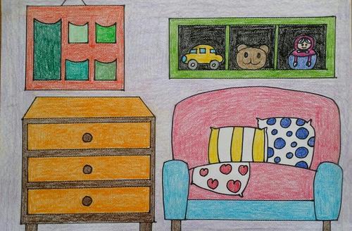 家中一角简笔画