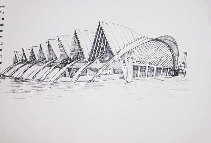 风景建筑速写临摹_速写_风景_建筑_临摹_哈尔滨攻略_风景速写_文化