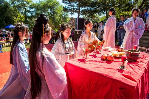 中国北京第一届汉服文化节,汉服形象大使大使祭月典礼
