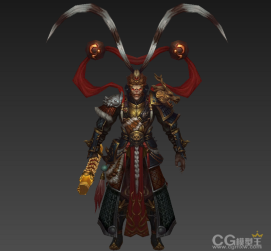 【新提醒】齐天大圣3d模型 孙悟空模型 - 神魔角色