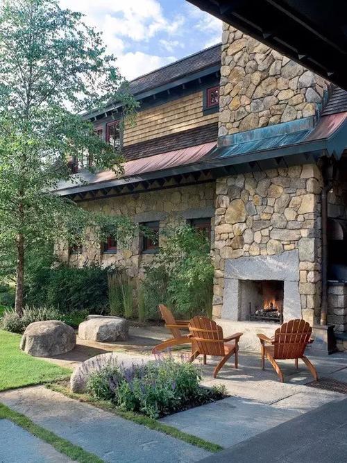 石头别墅庭院生活