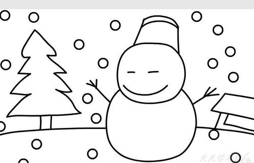 冬天风景简笔画大全 3.春天风景简笔画大全 4.