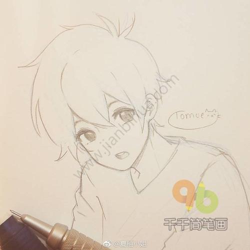 卡通 卡通人物  一组帅气十足的小哥哥动漫线稿,帅哦.