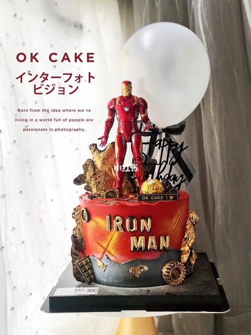 复仇者联盟蛋糕 钢铁侠蛋糕 创意蛋糕 最好吃的奶油蛋糕_蛋糕_复仇者