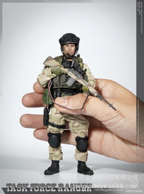 1/12 兵人玩具 美军三角洲 特种部队 m14狙击手