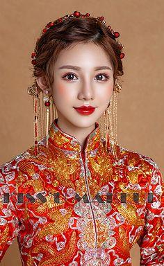 中式新娘盘发发型极具古典美