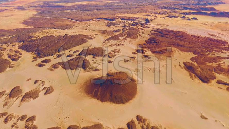 4k奇特地貌火星表面航拍