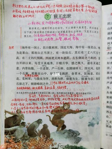 部编语文五年级下册7《猴王出世》课文笔记_知识分享