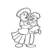 小朋友爱妈妈的简笔画