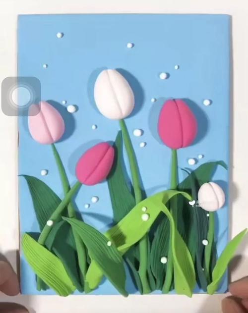 【线上课堂】亲子时光——粘土画"春天的郁金香"