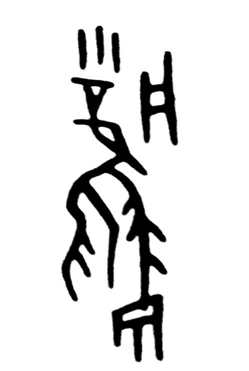 图十五:甲骨文"凤"字