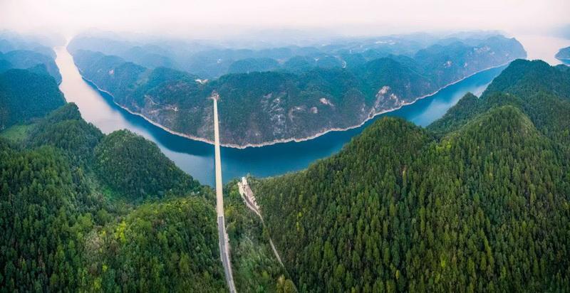 瓮安江界河大桥全景 卢现艺 摄影