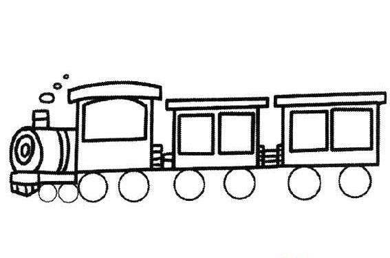 火车简笔画怎么画 火车进隧道的画法图片教程