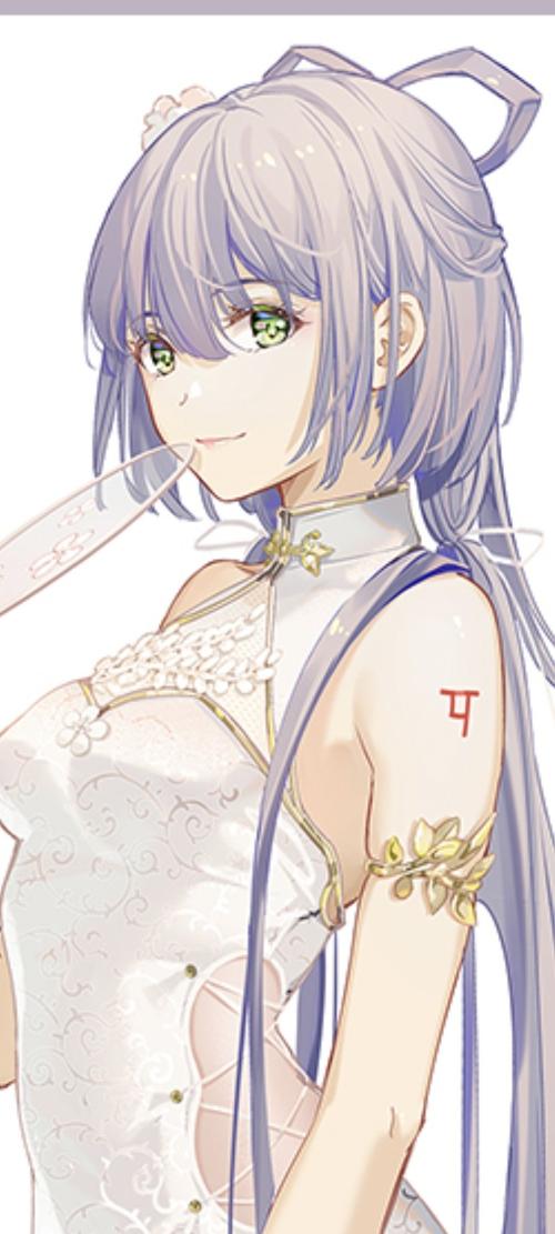 洛天依芒种旗袍试衣服假发