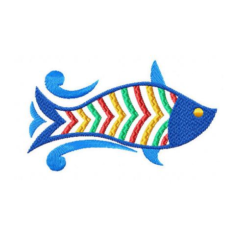 颜色:rgb 收藏下载素材 关 键 词: 绣花,动物,鱼,面料图库,服装图案