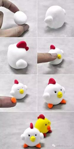 简单的粘土小动物步骤