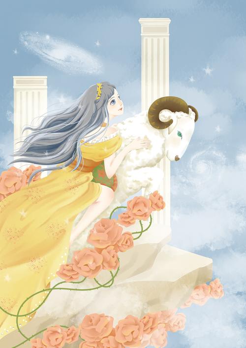 白羊座女孩|插画|创作习作|jacinda997 - 原创作品 - 站酷 (zcool)