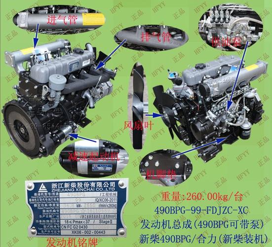 新柴叉车发动机总成490bpg可带装机油泵原装正品农机