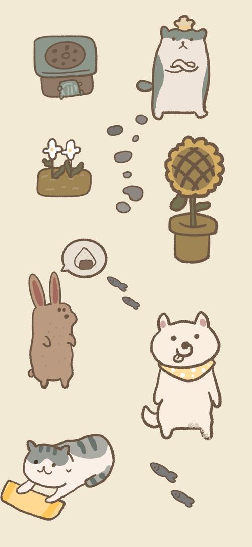 动物餐厅壁纸