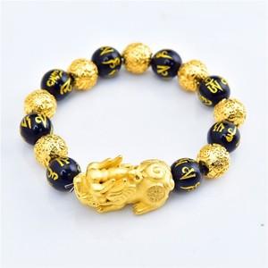 正品老凤祥和貔貅黄金手链男3d硬足金999本命年手镯招财皮丘转运