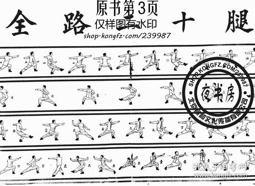 潭腿十二路全图一幅-(复印本)