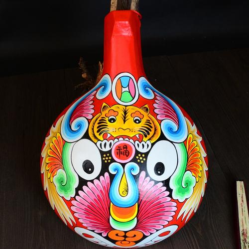 装修京剧装饰餐饮民间手工国风挂脸谱中纯绘画马勺件特色社火手工