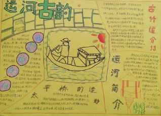 心中的大运河4k手抄报我的大学梦手抄报