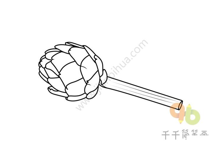 洋蓟简笔画_动漫人物_儿童简笔画大全_可乐云