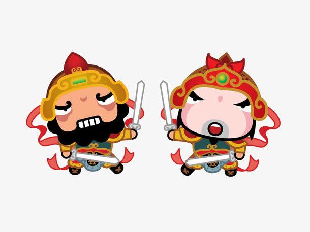 q版门神图片素材