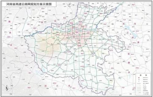 驻马店市许信高速公路全程走向规划预览