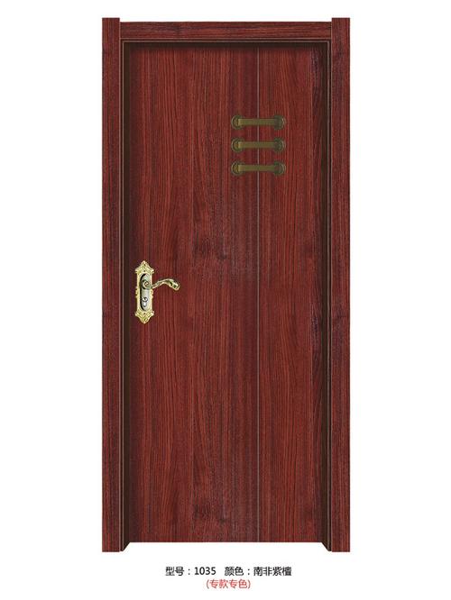 长期批发1035南非紫檀装甲木门隔音环保生态门欧式室内实木门定制