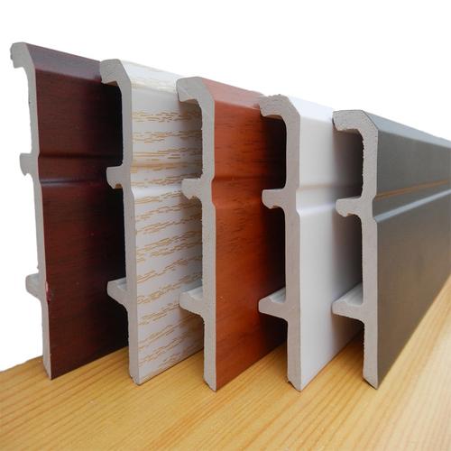 地板踢脚线高分子pvc地角线墙贴防水塑料黑色白色加厚