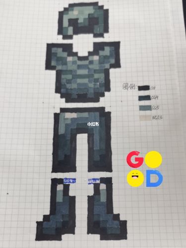 我的世界 下界合金套_合金_像素画_文化_绘画