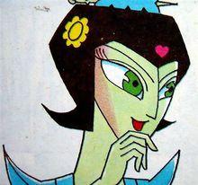 青蛇精 又称青蛇大王,金蛇精的妹妹,法力远比姐姐高强.