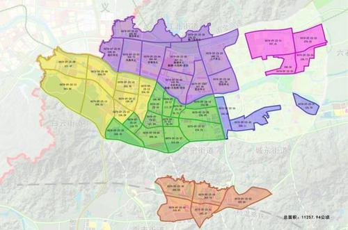 东阳市中心城区 白云,江北,吴宁三个街道控规均已于去年完成了规划