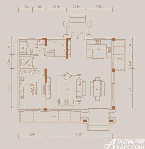 旭辉铂悦庐州府全部100平米户型图_b9别墅-一层0室0厅