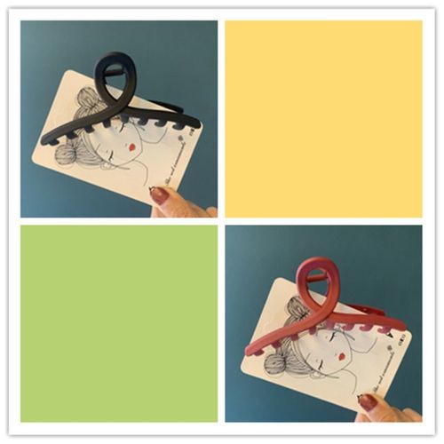 韩国ins大号后脑勺抓夹优雅气质发夹简约发卡发抓女半扎发鲨鱼夹(ins