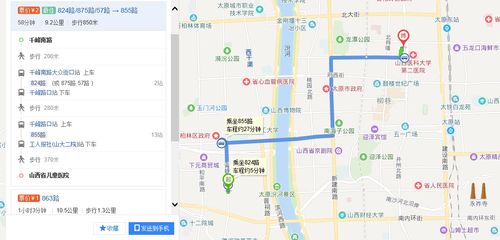 千峰南路到太原市儿童医院有多远